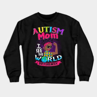 autism mom women Crewneck Sweatshirt